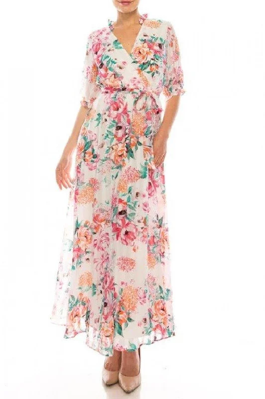 Maison Tara Floral Print Maxi Dress Vacation maxi dresses
