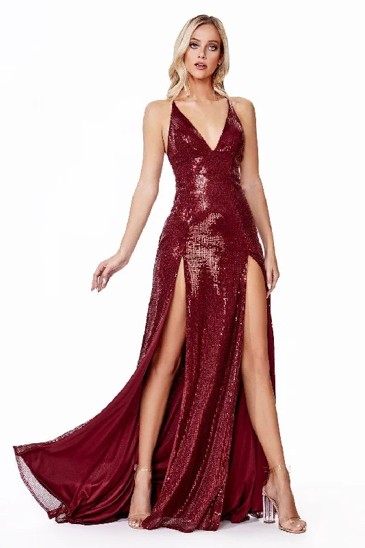 Cinderella Divine CD915 Sexy Formal Long Prom Dress Best maxi dresses for tall women