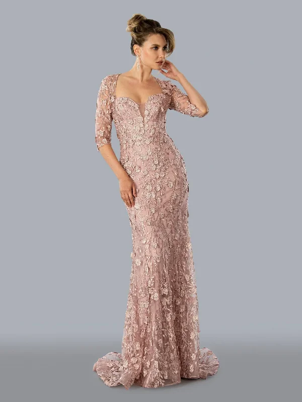 Stella Couture 23311 Long Formal Mother of the Bride Dress Denim maxi dresses