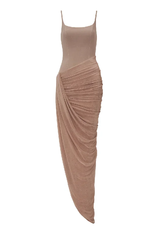 CURRENT NUDE DRESS IN BROWN Anniversary unclassified dresses