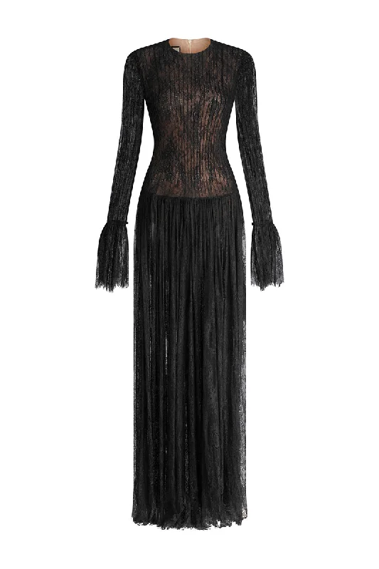 ENIGMA ROSE GOWN IN BLACK Minimalist unclassified dresses