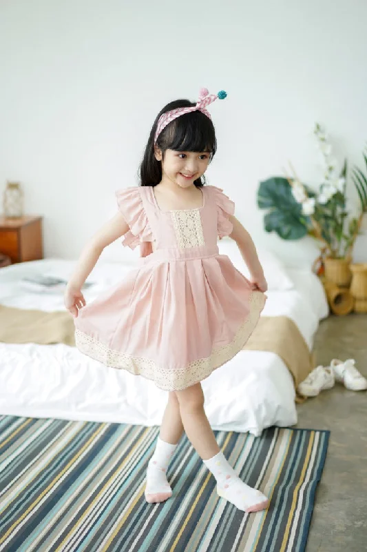 Flower Embroidered Ruffled Dress Festival unclassified dresses