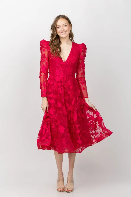 Helsi Parker Dress in Fuchsia/Red Summer unclassified dresses