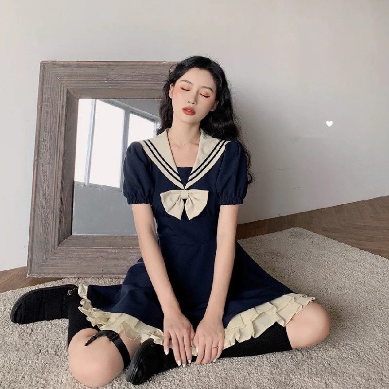 Japanese sailor uniform dress yv43249 Breathable unclassified dresses