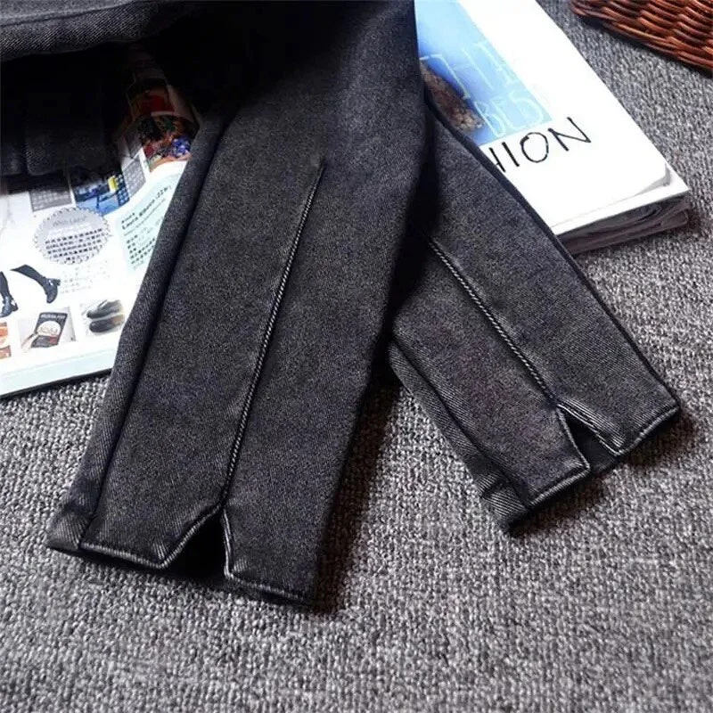 2022 Women slim jeans large size 5XL casual ladies pencil denim pants retro high waist super Stretch skinny pants for 40-115kg 2022 Women slim jeans large size 5XL casual ladies pencil denim pants retro high waist super Stretch skinny pants for 40-115kg