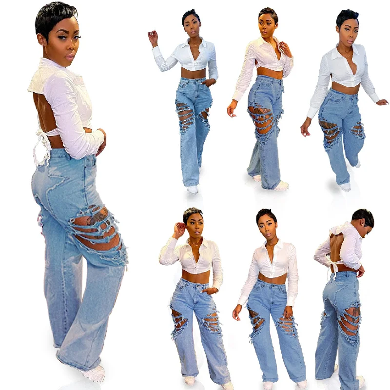 5 Star Patchwork Y2K Pants Baggy Women High Waist Jeans Hip Hop Trend Hole Casual Streetwear Straight Denim Trousers 5 Star Patchwork Y2K Pants Baggy Women High Waist Jeans Hip Hop Trend Hole Casual Streetwear Straight Denim Trousers