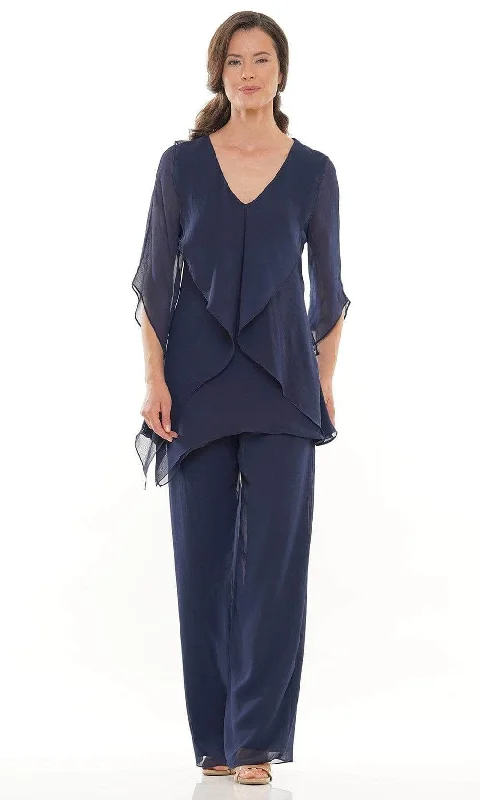 Marsoni by Colors - Draped Chiffon Pantsuit M308