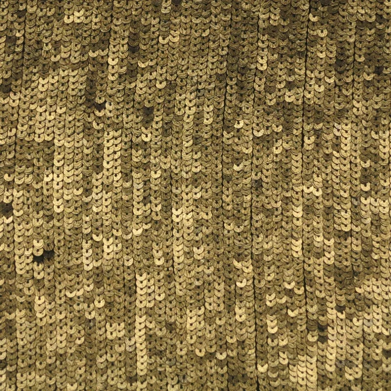 Gold Sequin On Georgette Ground Ruched Sequin Dress